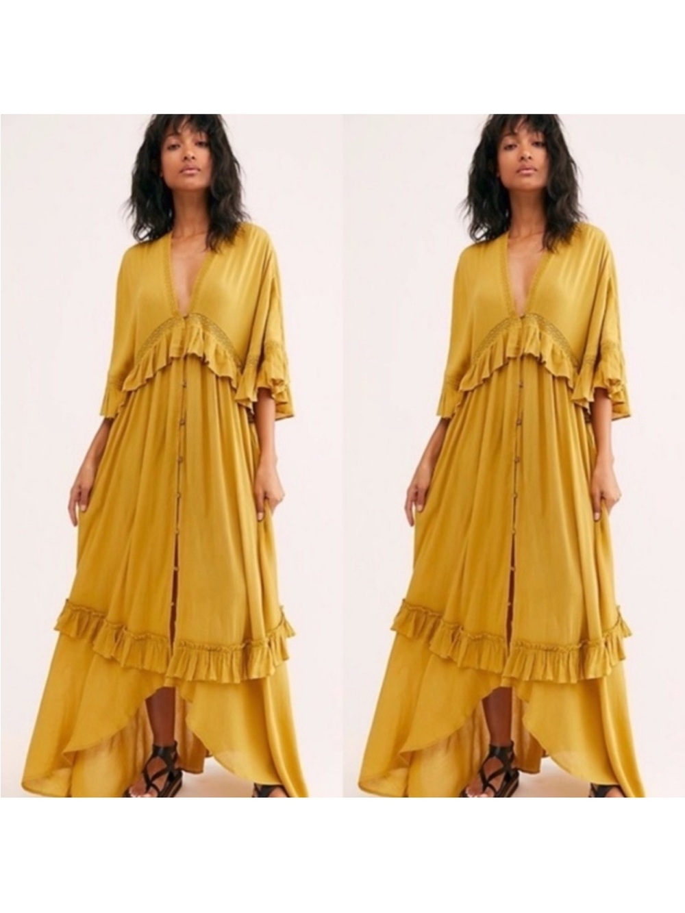Free People Paradiso Maxi Dress Mustard